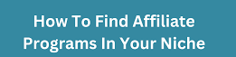 How to find affiliate programs